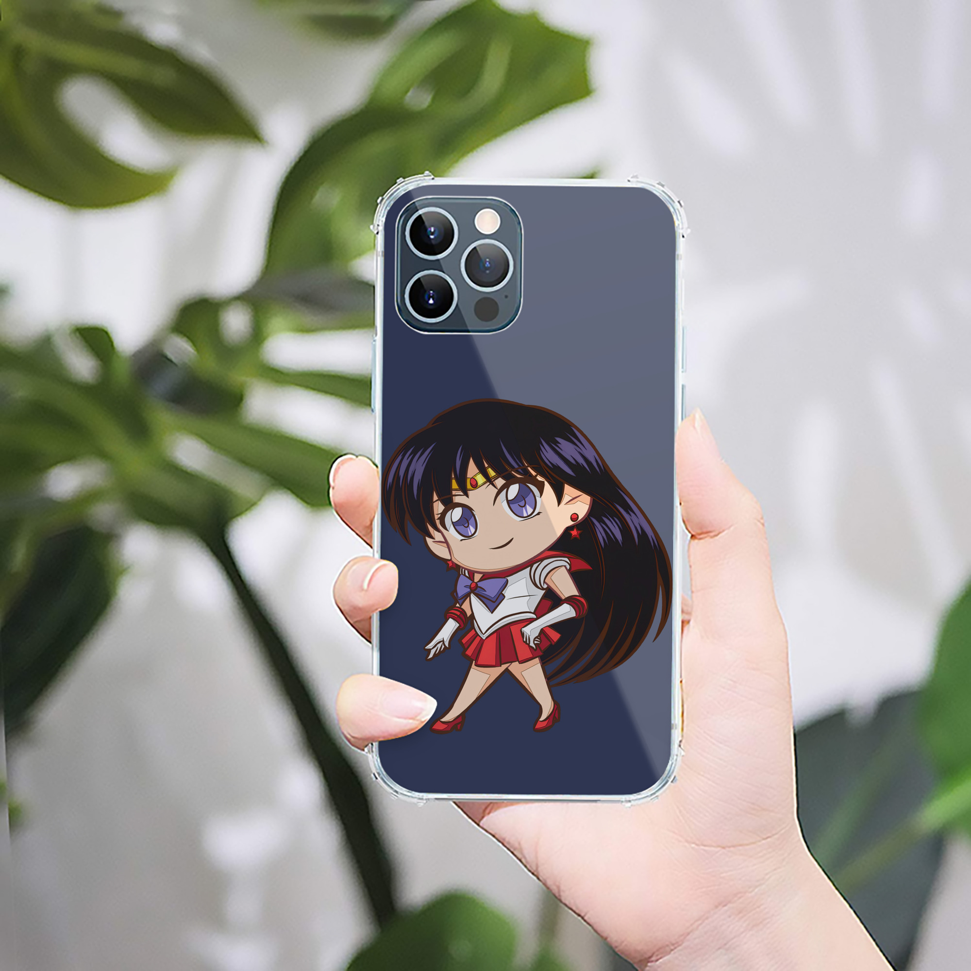 （画像用） 美少女戦士セーラームーン 火野レイ ひの レイ Sailor Moon Hino Rei （セーラーマーズ,Sailor Mars） 【iPhone 12シリーズ対応】透明スマホケース（クリアソフトケース）